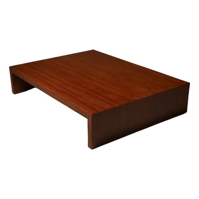 Large Bamboo Coffee Table in the style of Axel Vervoordt, 1980s For Sale