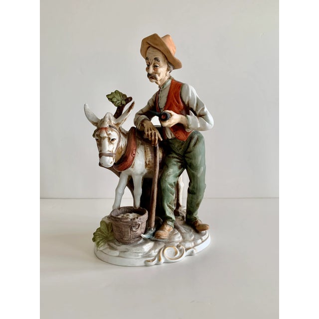 1960s Large Italian Porcelain Figurine For Sale - Image 10 of 10