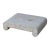 Chinese Off White Gray Marble Stone Rectangular Stand Table For Sale - Image 4 of 5