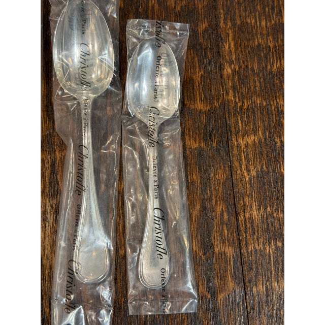 Vintage Christofle Albi Silver-Plated Flatware Service for 4, Unused Sealed - 20 Pieces For Sale - Image 10 of 17