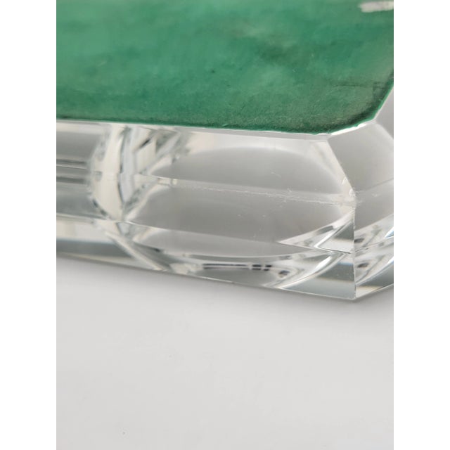 Transparent 1970s Thompson Clear/Mirrored Cigar Ashtray For Sale - Image 8 of 11