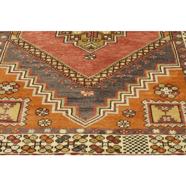 Pumpkin 20th Century Turkish Oushak Accent Rug - 3′9″ × 6′6″ For Sale - Image 8 of 8
