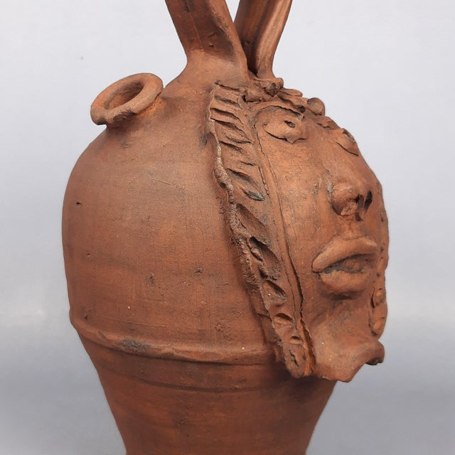 Vintage Rustic Terracotta Vase, 1950s For Sale - Image 9 of 13