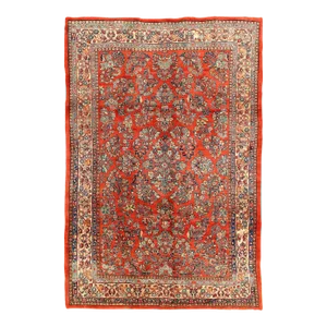 1920s Vintage Persian Sarouk Rug 6'3'' X 9'4''