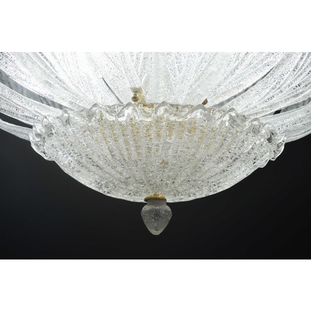 1970s Napoli, Italian Murano Glass Ceiling Light or Flush Mount For Sale - Image 6 of 14