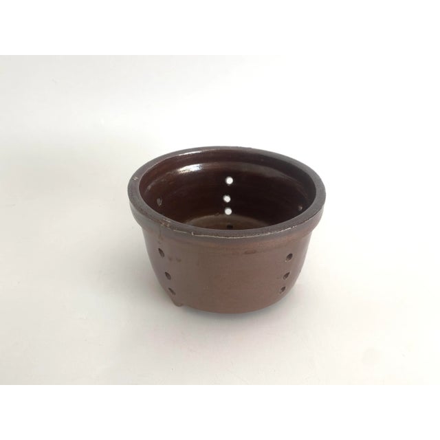 Early 20th Century French Stoneware Faisselle Cheese Mold For Sale - Image 5 of 7