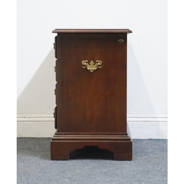 American Drew Solid Cherry Traditional Style 24" Chairside Chest / Accent End Table For Sale - Image 9 of 11