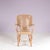 Dating from the 1950s, this rare woven chair has a distinctive architectural character and a strong connection to the...