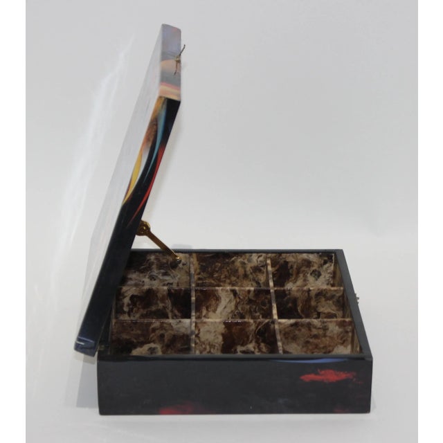 Paper Nierman Lacquered Paper Box 23/200 Xpt Edition For Sale - Image 7 of 11