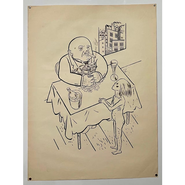 From The robbers. lithographs by George Grosz for the drama of the same name. photolithography on laid paper. 19 X 25.5...