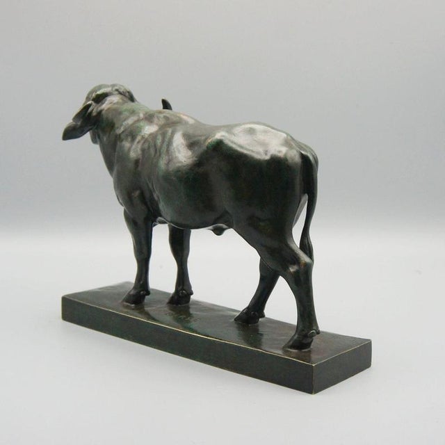 Metal Antoine Louis Barye, Standing Buffalo, Bronze For Sale - Image 7 of 9