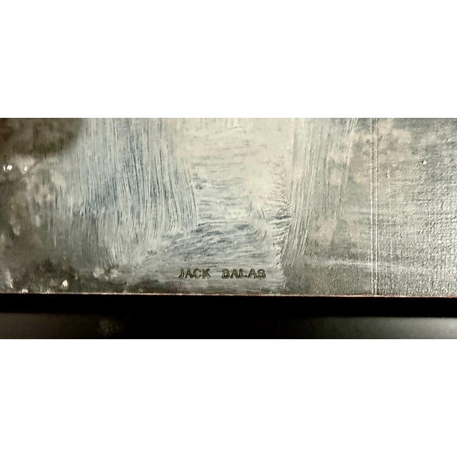 Jack Balas, Large Jack Balas Contemporary Modernist Horse Enamel & Oil Painting Western Art, 1997-1999 For Sale - Image 9 of 10