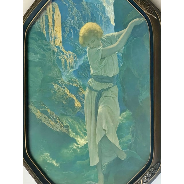 Maxfield Parrish 1920's Original Lithograph 'Canyon' in Ornate Wood Frame For Sale - Image 4 of 7
