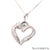 Metal 18k (750) White Gold Natural Diamond Heart Shape Pendant With Chain For Sale - Image 7 of 11