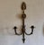 Art Deco Pair of Neoclassical Versace-Style Brass Medusa and Lion Head Sconces For Sale - Image 3 of 12