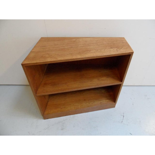 Wood Vintage Open Bookcase in Oak, 1950s For Sale - Image 7 of 10