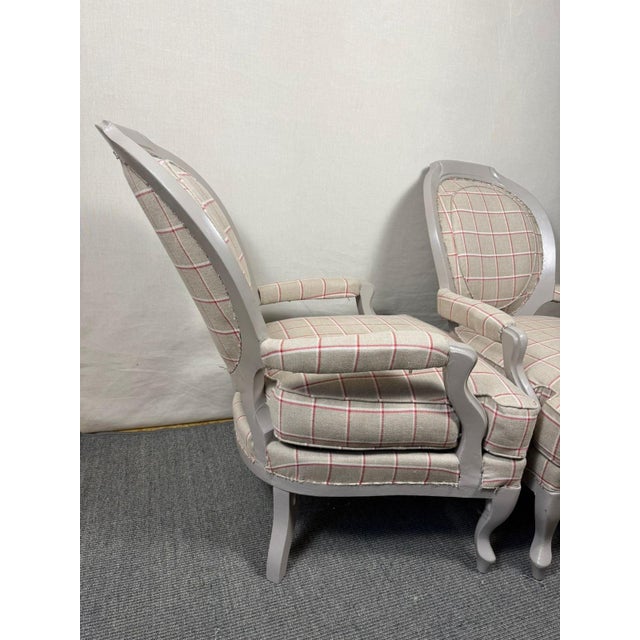 Beige Set of 19th Century Style Armchairs For Sale - Image 8 of 13