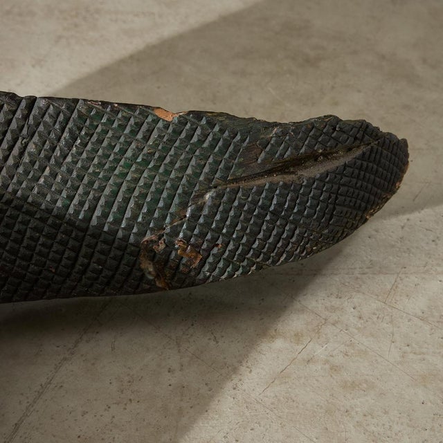 Vintage Wooden Varanus Sculpture For Sale - Image 16 of 17