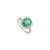 Art Deco VRJewels 2.26 Ct Natural Emerald and Diamond 14k Gold Oval Engagment Ring Size 6 For Sale - Image 3 of 16
