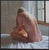 Solitude II by Linda Delahaye | Oil on Artefex panel nude figure seated by a window For Sale