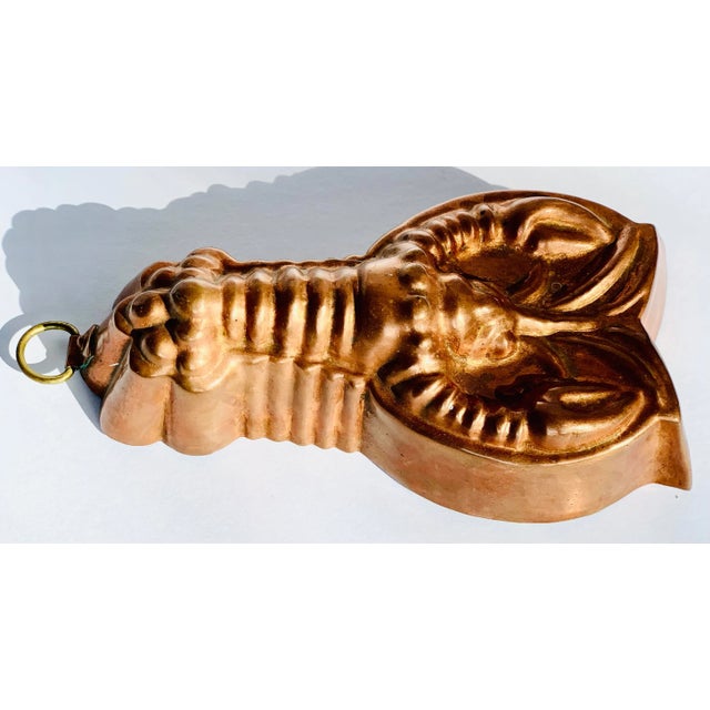 Vintage 1980’s Copper Lobster Kitchen Mold For Sale - Image 9 of 11