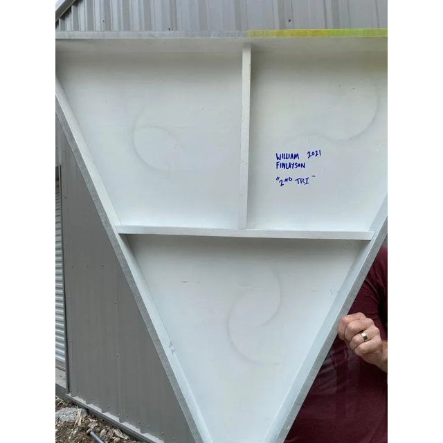 William Finlayson Jr. Modern Acrylic Painting on Panel Titled: "2nd Tri" 2021