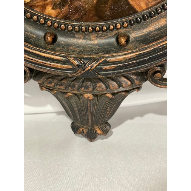 Hand-Textured George Washington Reproduction Print in Vintage Federal-Style Eagle Frame For Sale - Image 9 of 12