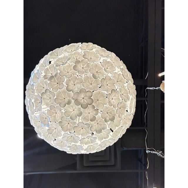 Large Modern Murano Glass Flower Chandelier For Sale In Dallas - Image 6 of 6