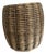 Black Weave Ottoman or Footstool From Pier 1 For Sale