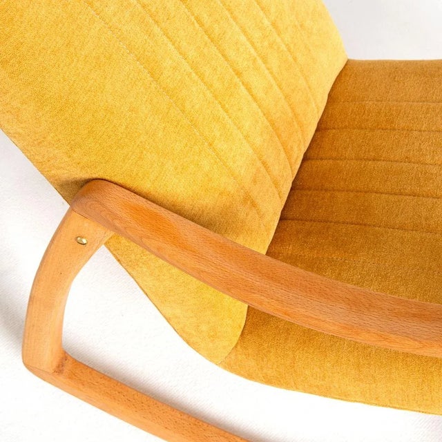 Czech Rocking Chair attributed to Ton, 1960s For Sale - Image 10 of 12