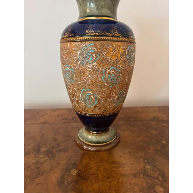 Large Antique Vase from Royal Doulton, 1900s For Sale - Image 6 of 7