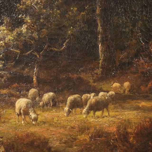 Jean Ferdinand Chaigneau, Landscape, Oil on Canvas, Framed For Sale - Image 5 of 12