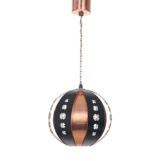 Copper Pendant Lamp by Werner Schou for Coronell, 1960s For Sale
