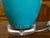 Midcentury Turquoise Table Lamp Mounted on Lucite Base, US Wired For Sale In Atlanta - Image 6 of 7