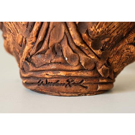 Vintage Afrobohemian Head Sculpture Vase For Sale - Image 4 of 8