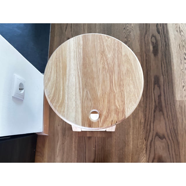 Folding Wooden Stool by Adrian Reed, France, 1970 For Sale - Image 4 of 8