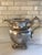 Vintage Hand-Chafed Maker's Marked Silver Plate Coffee and Tea Service - 8 Piece Set For Sale - Image 4 of 12