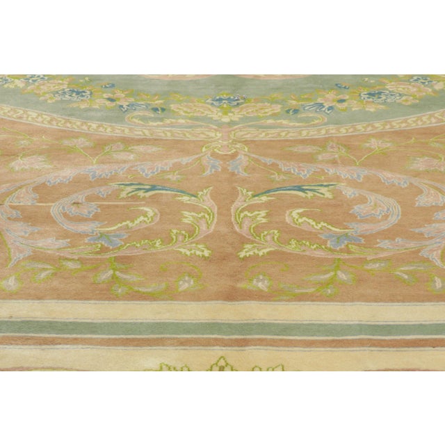Mid 20th Century Vintage Persian Isfahan Rug, 13'04 X 19'09 For Sale - Image 5 of 12
