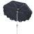 Modern Zimmerman 9 Ft Market Umbrella, Navy & White/Chrome Pole For Sale - Image 3 of 5