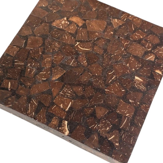 Pair Oggetti Tessellated Coconut Shell Lidded Boxes, 1990 For Sale - Image 4 of 6