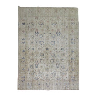 Vintage Worn Turkish Rug - 6'8" x 9'2" For Sale