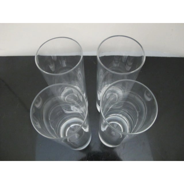 Mid-Century Modern Kosta Boda Clear Pippi Suspended Bubble 6 7/8" Skinny Tumbler Glass Set of 4 For Sale - Image 3 of 6