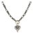 Late 20th-Century Sterling and 18k Bowman Original Reversible Heart Necklace For Sale