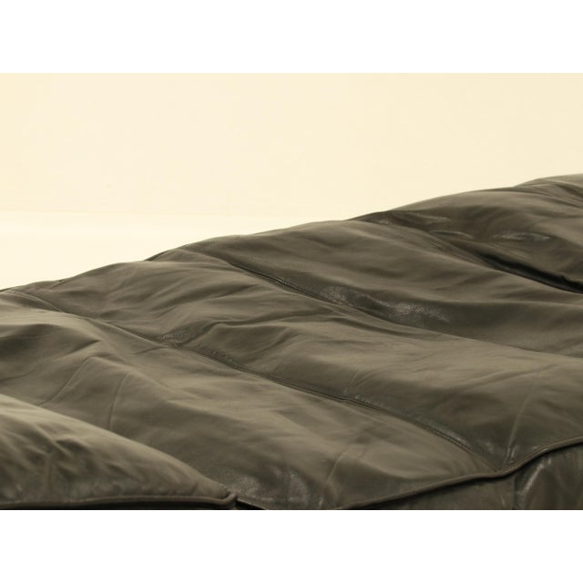 Daybed in Black Leather by Zanotta, 1990s For Sale - Image 9 of 18