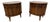 Mid-Century Modern Kent Coffey Perspecta Commode Walnut Nightstands - Set of 2 For Sale