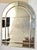 1970s Venetian Arch Shaped Beveled Glass Brass Wall Mirror Hollywood Regency For Sale In Miami - Image 6 of 14