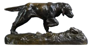 E. Samson, Hunting Dog, Late 19th Century, Bronze