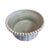 Traditional Large Ribbed Footed Decorative Bowl With Beaded Edge For Sale - Image 3 of 5