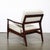 Off-white Pair of Mid-Century Modern Walnut Armchairs With Off-White Textural Upholstery For Sale - Image 8 of 18