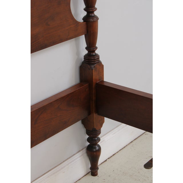 Bench Made Custom Cherry Queen Size Country Poster Bed For Sale - Image 13 of 17